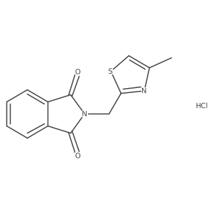 2-[(4-methyl-1,3-thiazol-2-yl)methyl]-2,3-dihydro-1H-isoindole-1,3-dione hydrochloride Structure