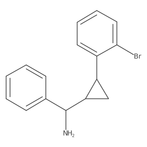 [2-(2-Bromophenyl)cyclopropyl](phenyl)methanamine结构式