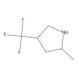 (2R,4S)-2-Methyl-4-(trifluoromethyl)pyrrolidine结构式