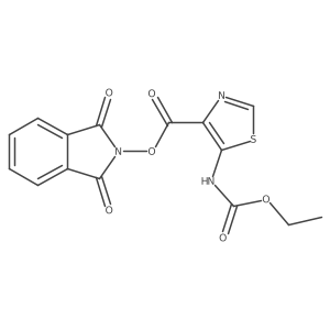 1,3-dioxo-2,3-dihydro-1H-isoindol-2-yl 5-[(ethoxycarbonyl)amino]-1,3-thiazole-4-carboxylate Structure