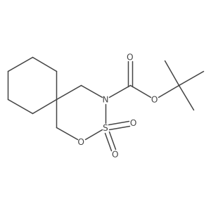 Tert-butyl 3,3-dioxo-2-oxa-3lambda6-thia-4-azaspiro[5.5]undecane-4-carboxylate Structure