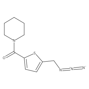 1-[5-(Azidomethyl)thiophene-2-carbonyl]piperidine Structure