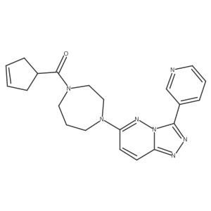 1-(Cyclopent-3-ene-1-carbonyl)-4-[3-(pyridin-3-yl)-[1,2,4]triazolo[4,3-b]pyridazin-6-yl]-1,4-diazepane Structure