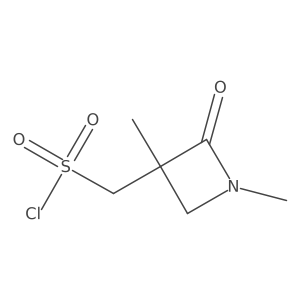 (1,3-Dimethyl-2-oxoazetidin-3-yl)methanesulfonyl chloride Structure