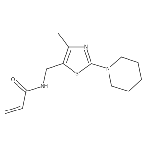 N-[(4-Methyl-2-piperidin-1-yl-1,3-thiazol-5-yl)methyl]prop-2-enamide结构式