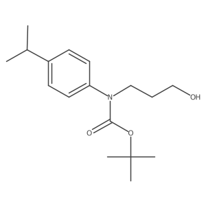 tert-butyl N-(3-hydroxypropyl)-N-[4-(propan-2-yl)phenyl]carbamate Structure