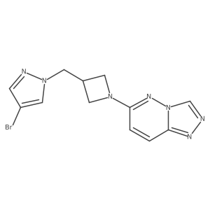 4-bromo-1-[(1-{[1,2,4]triazolo[4,3-b]pyridazin-6-yl}azetidin-3-yl)methyl]-1H-pyrazole结构式
