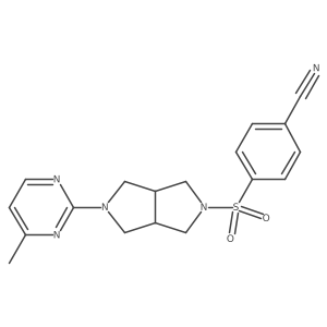 4-{[5-(4-Methylpyrimidin-2-yl)-octahydropyrrolo[3,4-c]pyrrol-2-yl]sulfonyl}benzonitrile结构式