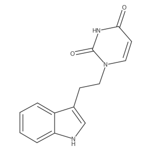 1-[2-(1H-indol-3-yl)ethyl]-1,2,3,4-tetrahydropyrimidine-2,4-dione Structure