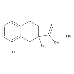 2-Amino-8-hydroxy-1,2,3,4-tetrahydro-naphthalene-2-carboxylic acid hbr Structure