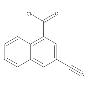 3-Cyano-1-naphthoyl chloride Structure