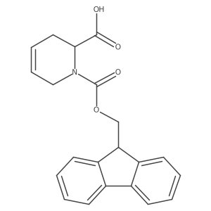 1-{[(9H-fluoren-9-yl)methoxy]carbonyl}-1,2,3,6-tetrahydropyridine-2-carboxylic acid结构式