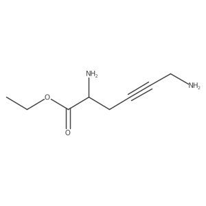 Ethyl 2,6-diaminohex-4-ynoate结构式