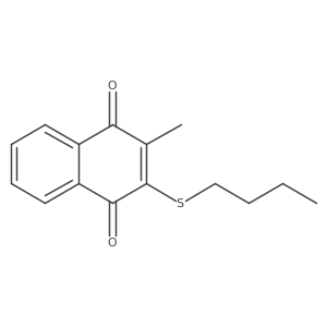 2-(Butylthio)-3-methyl-1,4-naphthalenedione Structure