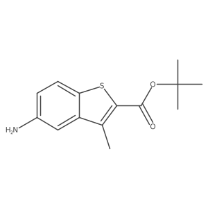 Tert-butyl 5-amino-3-methyl-1-benzothiophene-2-carboxylate Structure