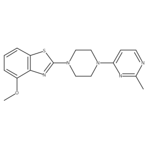 4-Methoxy-2-[4-(2-methylpyrimidin-4-yl)piperazin-1-yl]-1,3-benzothiazole结构式