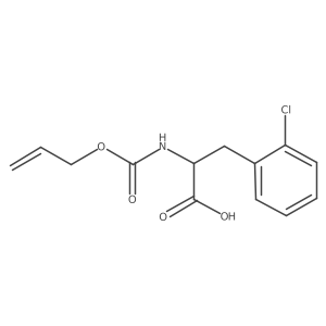 3-(2-Chlorophenyl)-2-{[(prop-2-en-1-yloxy)carbonyl]amino}propanoic acid Structure