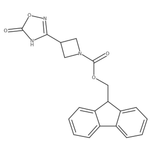 (9H-fluoren-9-yl)methyl 3-(5-hydroxy-1,2,4-oxadiazol-3-yl)azetidine-1-carboxylate结构式