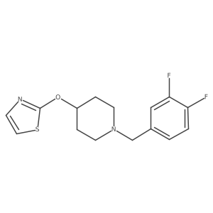 1-[(3,4-Difluorophenyl)methyl]-4-(1,3-thiazol-2-yloxy)piperidine Structure