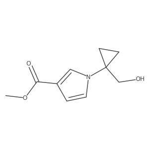 methyl 1-(1-(hydroxymethyl)cyclopropyl)-1H-pyrrole-3-carboxylate Structure