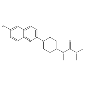 1-[1-(6-Chloroquinolin-2-yl)piperidin-4-yl]-1,3,3-trimethylurea结构式