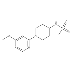N-[1-(6-methoxypyrimidin-4-yl)piperidin-4-yl]methanesulfonamide Structure