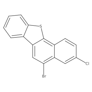 5-Bromo-3-chlorobenzo[b]naphtho[2,1-d]thiophene结构式