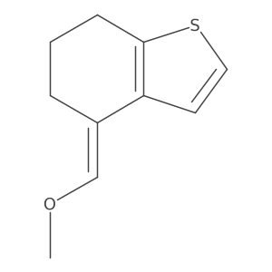 4-(Methoxymethylene)-4,5,6,7-tetrahydrobenzo[b]thiophene结构式