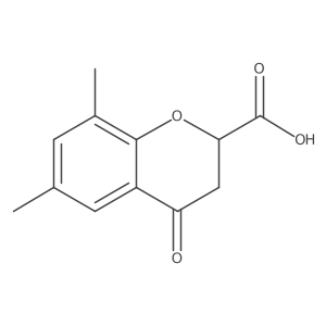6,8-Dimethyl-4-oxo-chroman-2-carboxylic acid Structure