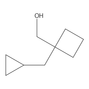 [1-(Cyclopropylmethyl)cyclobutyl]methanol Structure