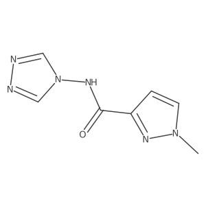 1-Methyl-N-4H-1,2,4-triazol-4-yl-1H-pyrazole-3-carboxamide结构式