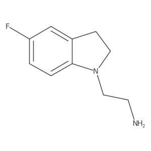 1H-Indole-1-ethanamine, 5-fluoro-2,3-dihydro-结构式