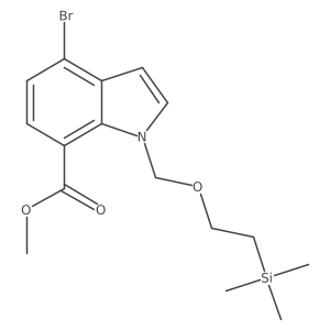 methyl 4-bromo-1-((2-(trimethylsilyl)ethoxy)methyl)-1H-indole-7-carboxylate Structure