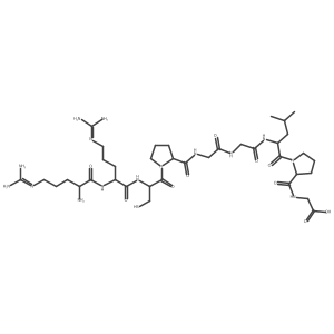 H-Arg-Arg-Cys-Pro-Gly-Gly-Leu-Pro-Gly-OH Structure