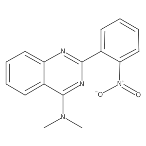 N,N-dimethyl-2-(2-nitrophenyl)-4-Quinazolinamine结构式