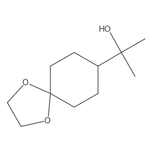 2-(1,4-Dioxaspiro[4.5]decan-8-yl)propan-2-ol结构式