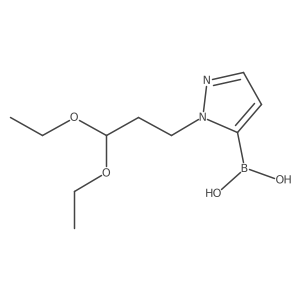 (1-(3,3-Diethoxypropyl)-1H-pyrazol-5-yl)boronic acid结构式