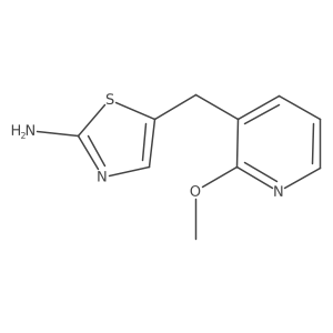 5-(2-Methoxy-pyridin-3-ylmethyl)-thiazol-2-ylamine结构式