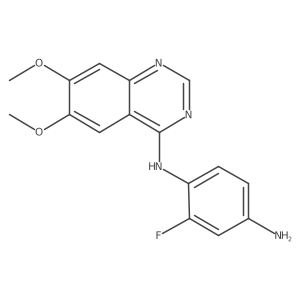 N-(6,7-dimethoxy-quinazolin-4-yl)-2-fluoro-benzene-1,4-diamine Structure