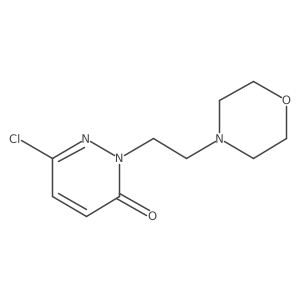 6-chloro-2-(2-morpholin-4-yl-ethyl)-2H-pyridazin-3-one结构式