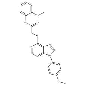 N-(2-methoxyphenyl)-2-((3-(4-methoxyphenyl)-3H-[1,2,3]triazolo[4,5-d]pyrimidin-7-yl)thio)acetamide Structure
