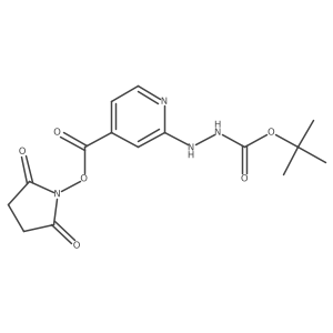 2,5-Dioxopyrrolidin-1-yl 2-(2-(tert-butoxycarbonyl)hydrazinyl)isonicotinate Structure