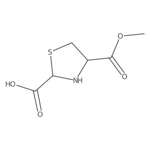 4-Methyl (2S,4R)-2,4-thiazolidinedicarboxylate Structure