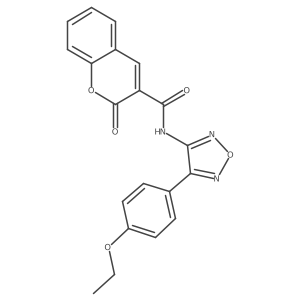N-[4-(4-ethoxyphenyl)-1,2,5-oxadiazol-3-yl]-2-oxo-2H-chromene-3-carboxamide结构式
