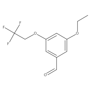 Benzaldehyde, 3-ethoxy-5-(2,2,2-trifluoroethoxy)- Structure