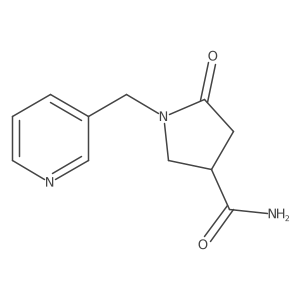 5-Oxo-1-(pyridin-3-ylmethyl)pyrrolidine-3-carboxamide结构式