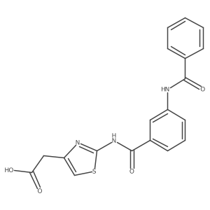 (2-{[3-(Benzoylamino)benzoyl]amino}-1,3-thiazol-4-yl)acetic acid Structure