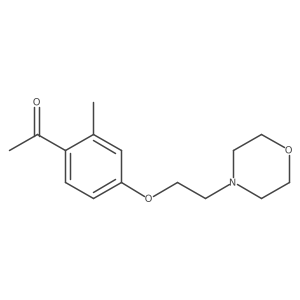 1-[2-Methyl-4-(2-morpholin-4-yl-ethoxy)-phenyl]-ethanone Structure