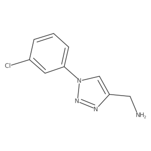 [1-(3-chlorophenyl)-1H-1,2,3-triazol-4-yl]methanamine结构式