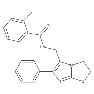 2-methyl-N-((6-phenyl-2,3-dihydroimidazo[2,1-b]thiazol-5-yl)methyl)benzamide Structure